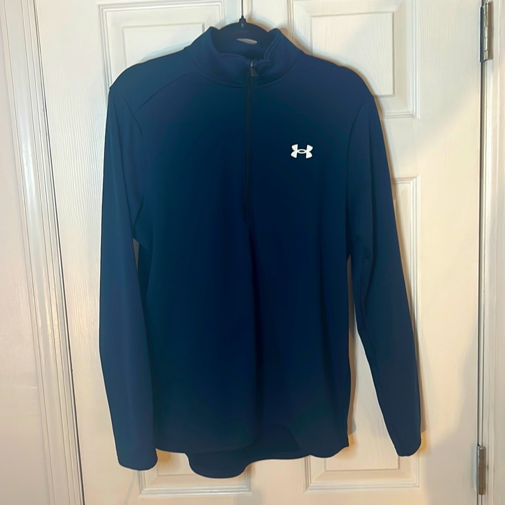 Men’s Under armour medium navy quarter zip pullover sweater